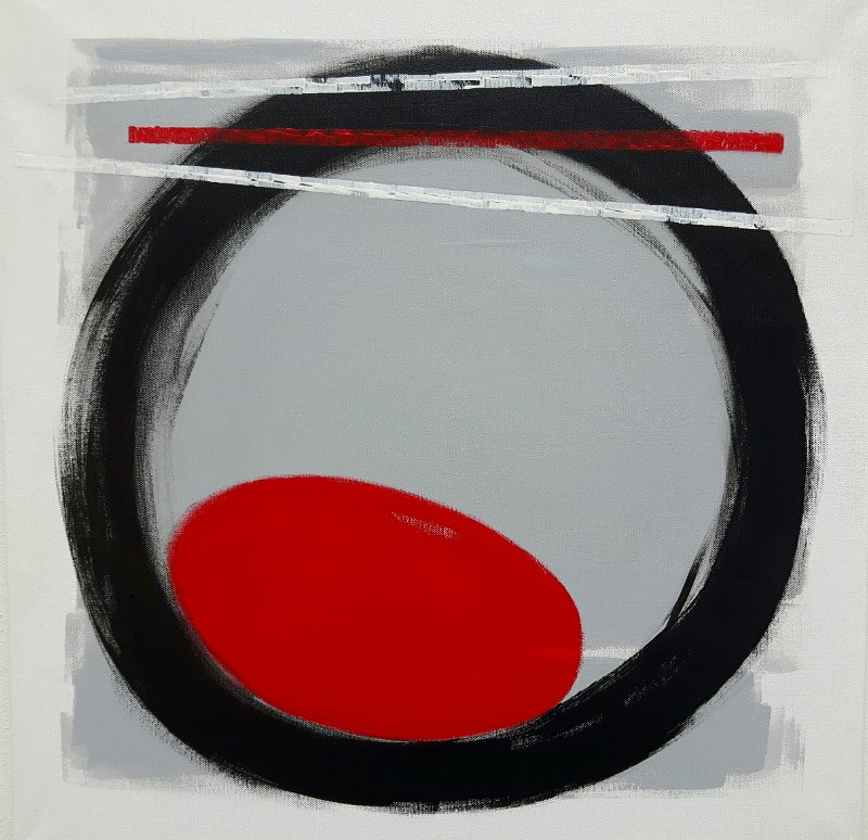 o.T. 1 2018, 60×60, Acryl auf LW, € 450